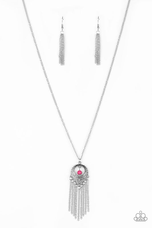 Western Weather Pink Necklace - Paparazzi - Dare2bdazzlin N Jewelry