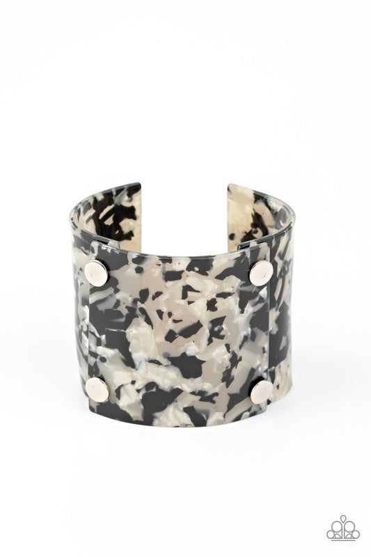 What are you waiting FAUX? - Silver Cuff Bracelet - Paparazzi - Dare2bdazzlin N Jewelry