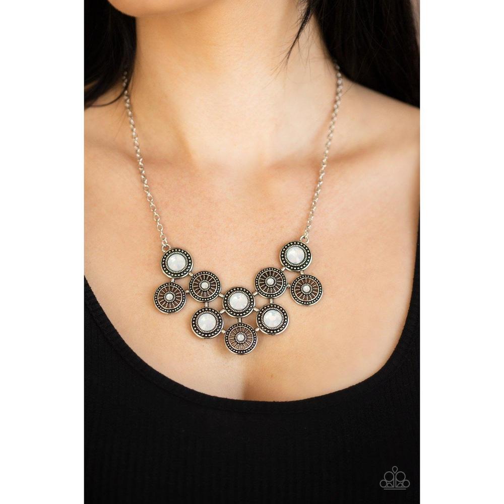 What's Your Star Sign? - White Necklace - Paparazzi - Dare2bdazzlin N Jewelry