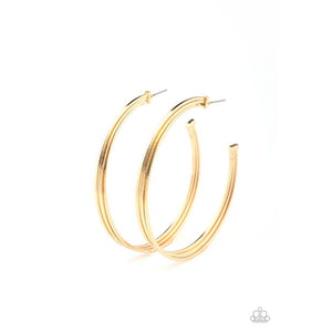 Wheelhouse - Gold Earrings - Paparazzi - Dare2bdazzlin N Jewelry