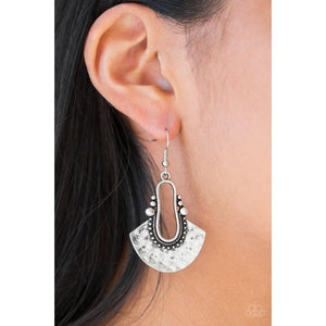 When In Cusco Silver Earrings - Paparazzi - Dare2bdazzlin N Jewelry