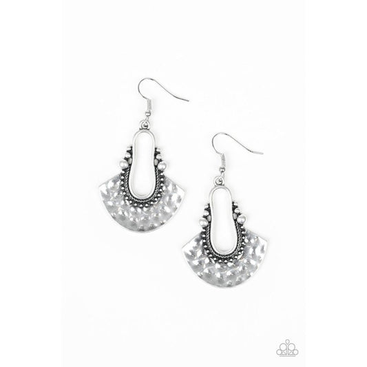 When In Cusco Silver Earrings - Paparazzi - Dare2bdazzlin N Jewelry