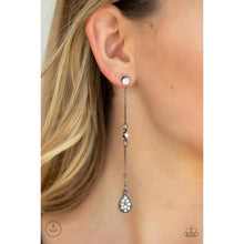 Load image into Gallery viewer, When It REIGNS Black Post Earrings - Paparazzi - Dare2bdazzlin N Jewelry
