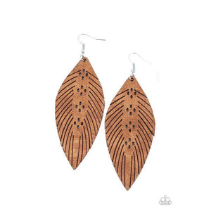 Wherever The Wind Takes Me - Brown Earring - Paparazzi - Dare2bdazzlin N Jewelry