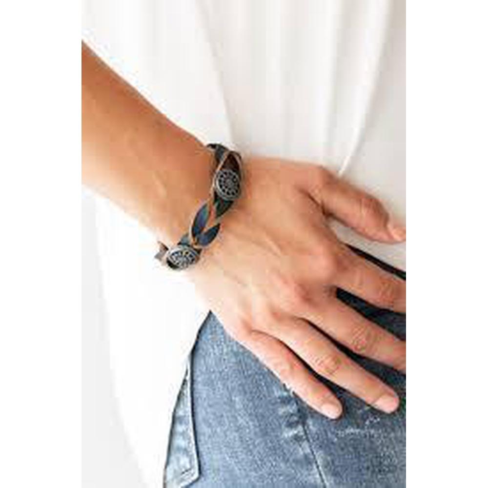 Wide Open Ranger Blue Bracelet - Paparazzi - Dare2bdazzlin N Jewelry