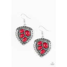 Load image into Gallery viewer, Wild Heart Wonder - Red Earring - Paparazzi - Dare2bdazzlin N Jewelry

