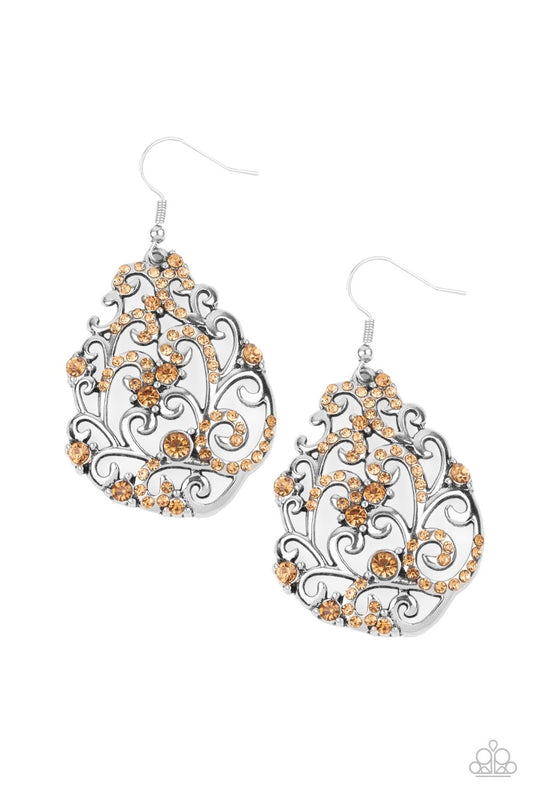 Winter Garden - Brown Earring - Paparazzi - Dare2bdazzlin N Jewelry