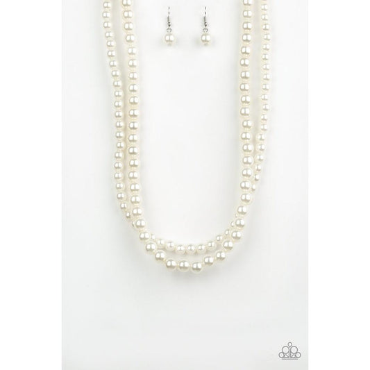 Woman Of The Century - White Necklace - Dare2bdazzlin N Jewelry