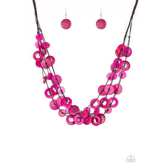 Wonderfully Walla Walla - Pink Necklace - Paparazzi - Paparazzi - Dare2bdazzlin N Jewelry