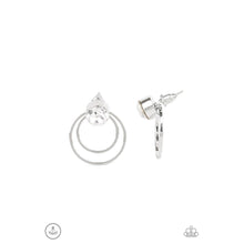 Load image into Gallery viewer, Word Gets Around - White Earrings - Paparazzi - Dare2bdazzlin N Jewelry
