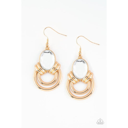 Wrapped in Wealth Earrings - Paparazzi - Dare2bdazzlin N Jewelry