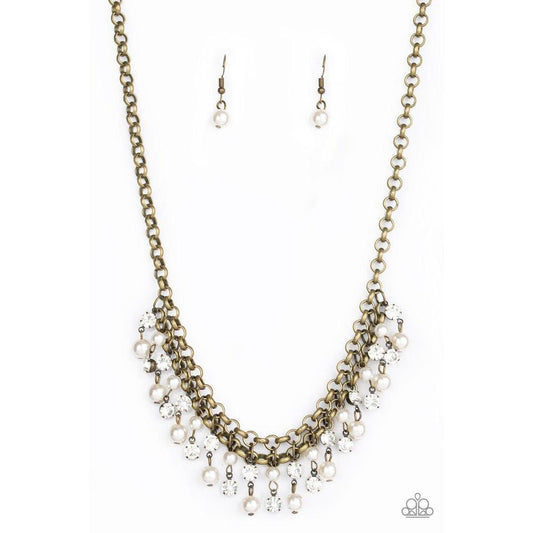 You May Kiss the Bride - Brass Necklace - Dare2bdazzlin N Jewelry