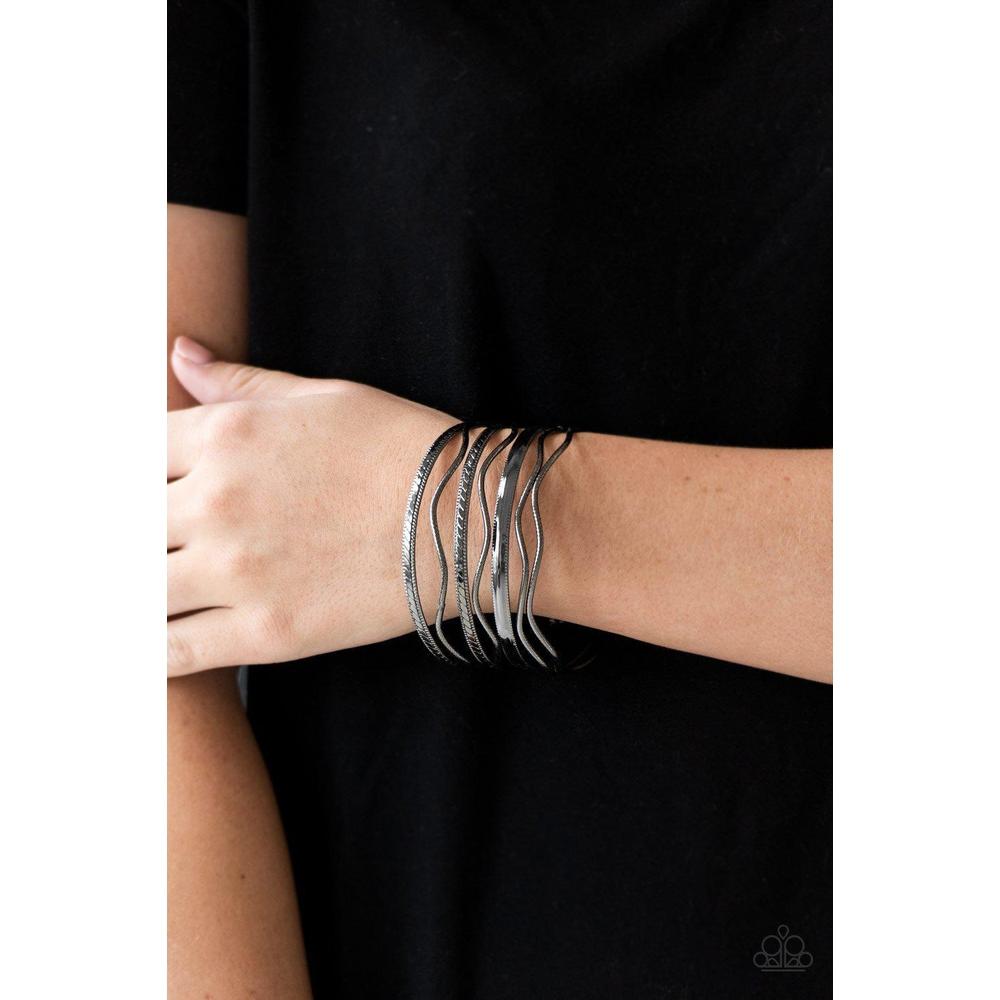 Zesty Zimbabwe Black Bracelet - Paparazzi - Dare2bdazzlin N Jewelry